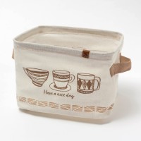 Текстильная корзинка "Кружки", 20,5х16 х14,5 см