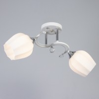 Люстра "Зарина" 2хЕ27 40Вт белый 54х27х24см BayerLux