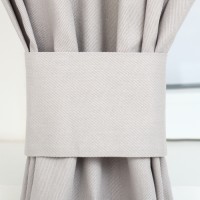 Комплект штор д/кухни с подхватами Этель Kitchen, цв. серый, 150х180 см - 2 шт