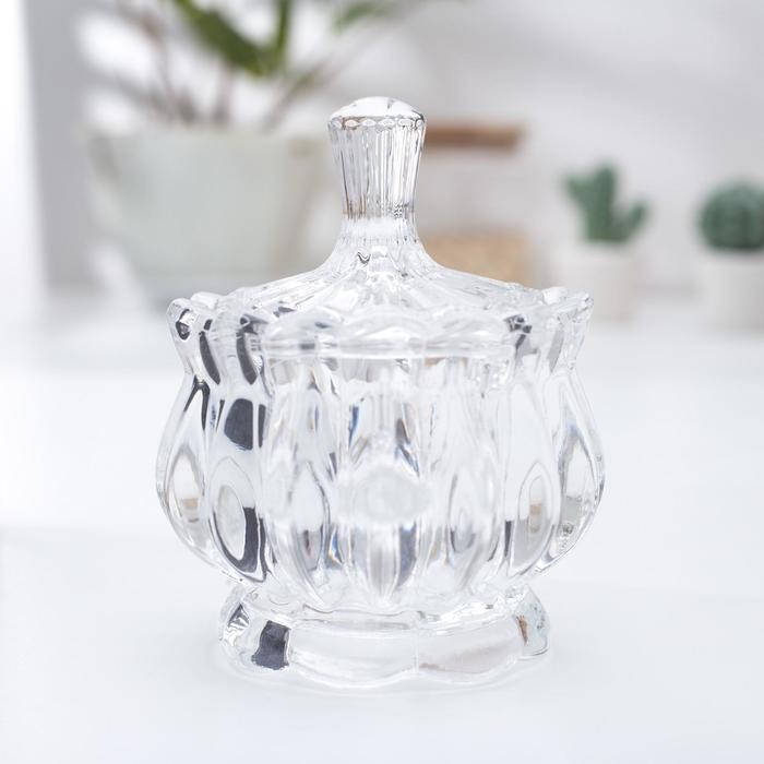 Сахарница Доляна «Галерея», 150 мл, 8,5×8,5×11 см, с крышкой