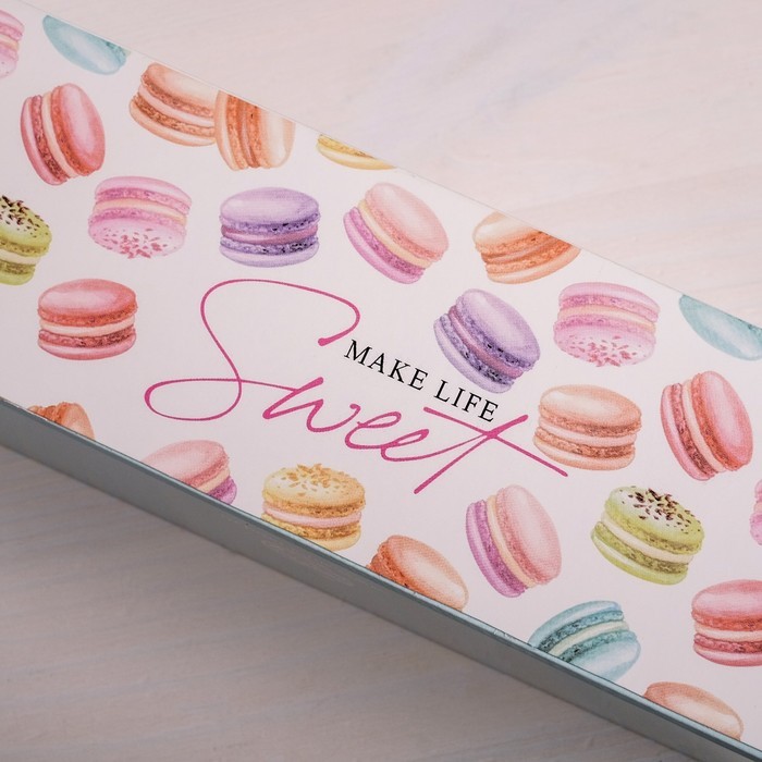 Коробка складная «Make life sweet», 18 х 5.5 х 5.5 см