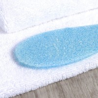 Тёрка для ног, пластиковая, двусторонняя, 23,8 см, цвет МИКС