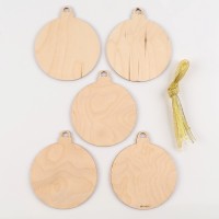 Заготовки для творчества на новый год «Шары», 5 штук