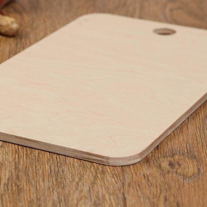 Доска разделочная деревянная "Прямоугольная", 25×15×0,6 см