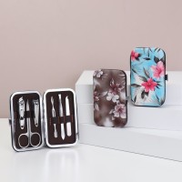 Набор маникюрный «Цветы», 6 предметов, в футляре, МИКС