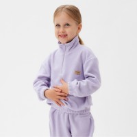 Костюм флисовый детский (Толстовка флисовая, брюки) MINAKU цвет сиреневый, рост 110