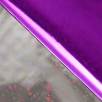 Пленка голографическая, «Звёздное небо», фиолетовая, 70 см × 1 м