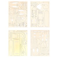 Конструктор деревянный «Алые паруса», 102 элемента