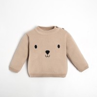 Джемпер вязаный Крошка Я «Мишка» рост 98-104 см, бежевый