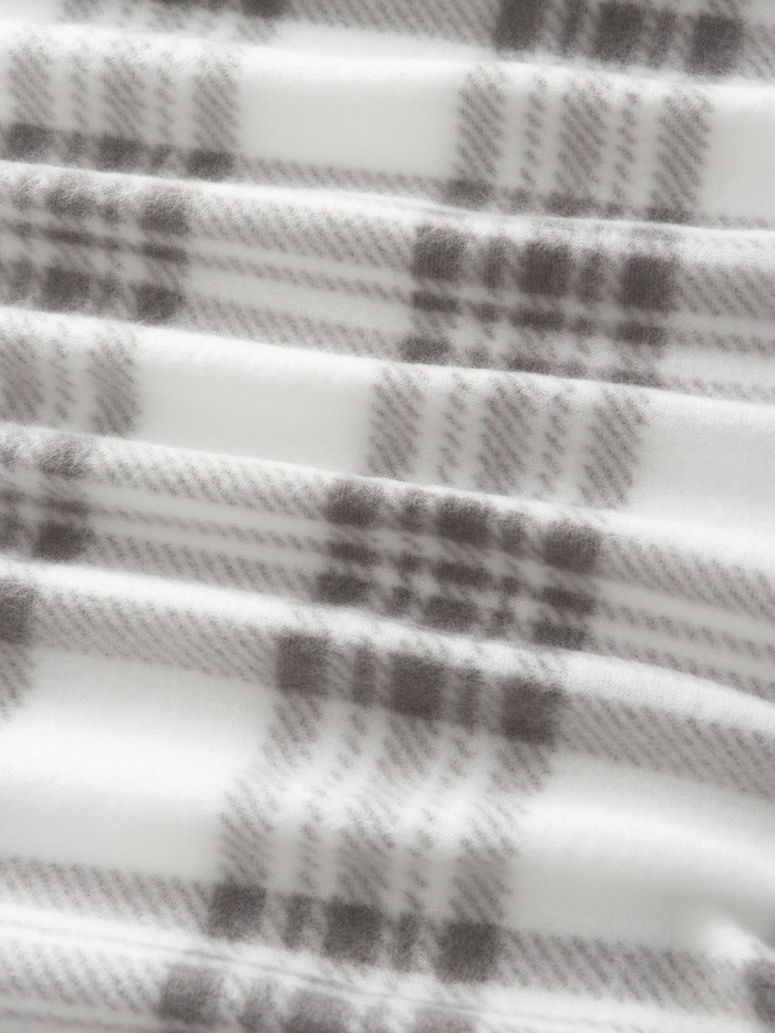 Плед Экономь и Я "Клетка" цв.черно-белый, 150*130 см, пл.160 г/м2, 100% п/э, флис