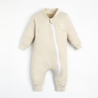 Комбинезон на молнии Крошка Я BASIC LINE, рост 74-80 см, молочный