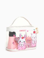 Косметичка на молнии для бассейна, с ручкой, с принтом Sweet, белая