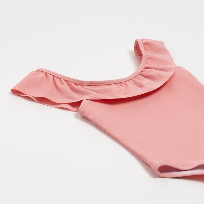 Купальник слитный детский MINAKU цвет пудровый, рост 116-122