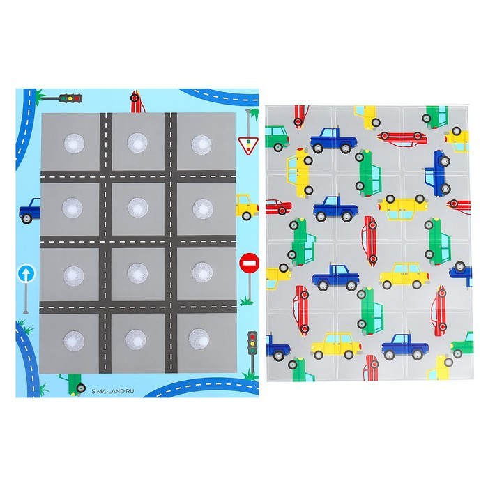 Весёлые липучки. Логический пазл «Машины» МИНИ