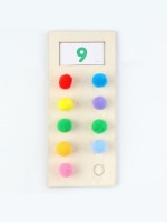 Развивающий набор «Счёт от 1 до 10», с бомбошками 9×21 см