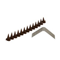 Отпугиватель для птиц, 33×10 см, шипы противоприсадные 39 шт., 3 ряда, Greengo