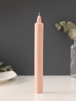 Ароматическая свеча парафиновая хозяйственная, 2.4×21 см, 80 г, капучино