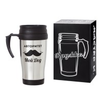 Термокружка «Авторитет - мой дед», 350 мл, 13×18 см