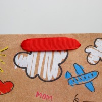 Пакет подарочный крафтовый, упаковка, «My family», MS 18×23×10 см