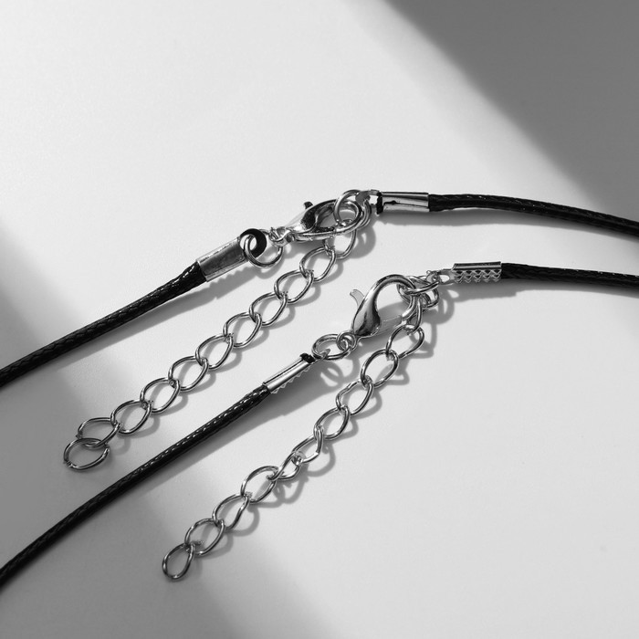 Кулон парные «Сердце руками», 43 см, цвет красный/белый