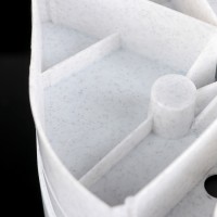 Контейнер для мусора с педалью, 11 л, цвет мраморный