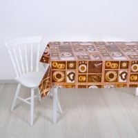 Клеёнка столовая на тканой основе «Кофе», 1,25×25 м