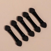 Набор аппликаторов для теней, 5 шт, 4,3 см, двусторонние, цвет чёрный