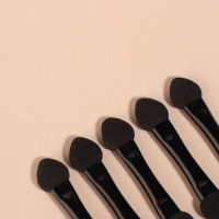 Набор аппликаторов для теней, 5 шт, 4,3 см, двусторонние, цвет чёрный