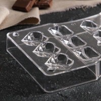 Форма для шоколада и конфет «Джемма», 15 ячеек, 20×12×2,5 см