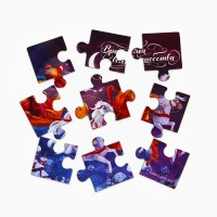 Пазлы новогодние, 9 элементов «Дед Мороз»