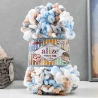 Пряжа "Puffy Fine Color" 100% микрополиэстер 14,5м/100гр (6313)