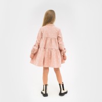 Платье детское KAFTAN «Сердечки», размер 32 (110-116 см), розовое