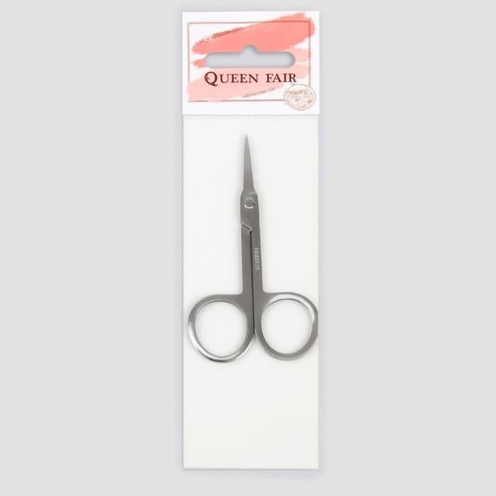 Ножницы маникюрные, для кутикулы, прямые, 9 см, цвет серебристый