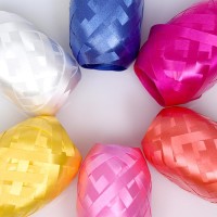 Лента упаковочная перламутровая, для воздушных шаров и подарков, ассорти, набор 6 шт., 0.5 см × 10 м