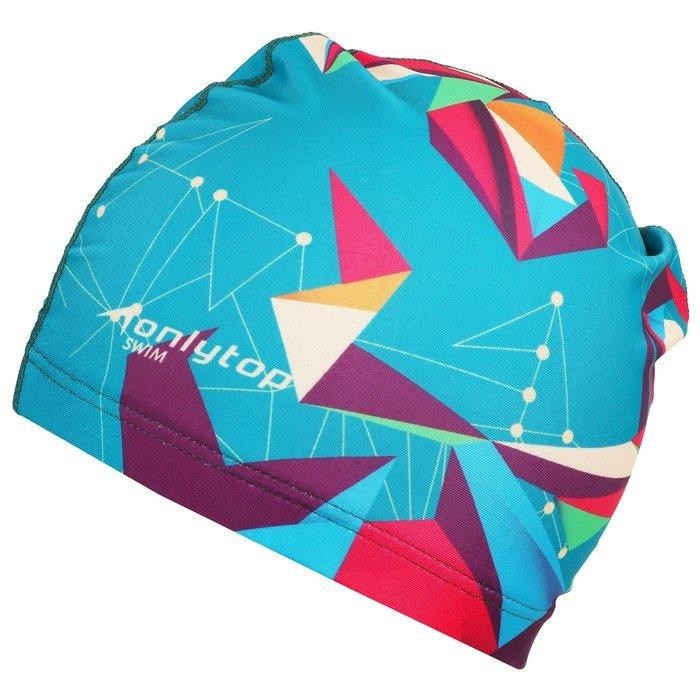 Шапочка для плавания взрослая OL-022, тканевая, обхват 54-60 см