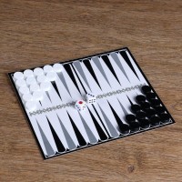 Настольная игра 2 в 1 "Надо думать": шашки, нарды, поле 21 х 19 см