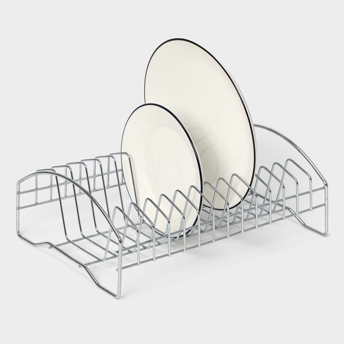 Сушилка для посуды Доляна, 28,5×20×10 см, хромированная