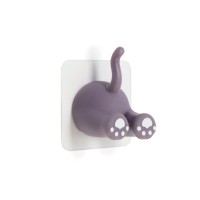 Крючок самоклеящийся CAPPIO MUMURING, однорожковый, цвет фиолетовый