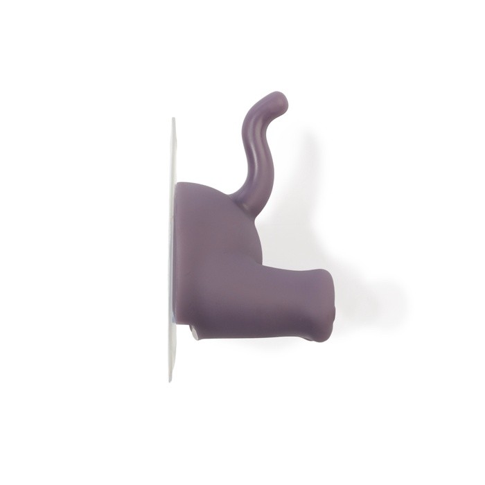 Крючок самоклеящийся CAPPIO MUMURING, однорожковый, цвет фиолетовый Крючок самоклеящийся CAPPIO MUMURING, однорожковый, цвет фиолетовый