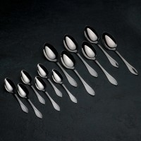 Набор столовых приборов «Волна», 18 предметов, цвет серебряный