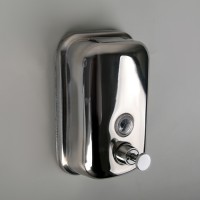 Диспенсер для антисептика/жидкого мыла механический, 500 мл, нержавеющая сталь