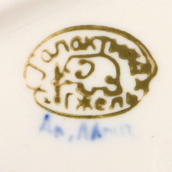 Подставка - ложка «Цветок», 6х23,5 см, гжель