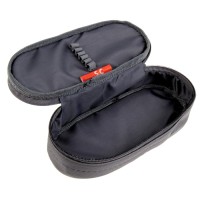 Пенал мягкий, футляр, ткань, 85 х 210 х 50 мм, К-6, серый