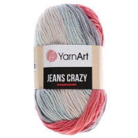 Пряжа "Jeans crazy" 55% хлопок, 45% акрил 160м/50гр (8205  принт)