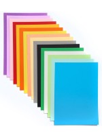 Цветной картон А4 тонированный, 34 листа, 20 цветов, 180 г/м