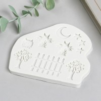 Молд силикон "Звёздная ночь с котами" 10 предметов 0,8х9х10 см