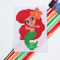Вышивка крестиком «Русалочка», 14х10 см