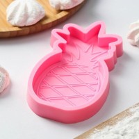 Молд «Ананас», 15,5×8×2 см, цвет розовый