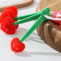 Набор мерных ложек «Лавли», 4 шт, 2,5/5/7,4/15 мл