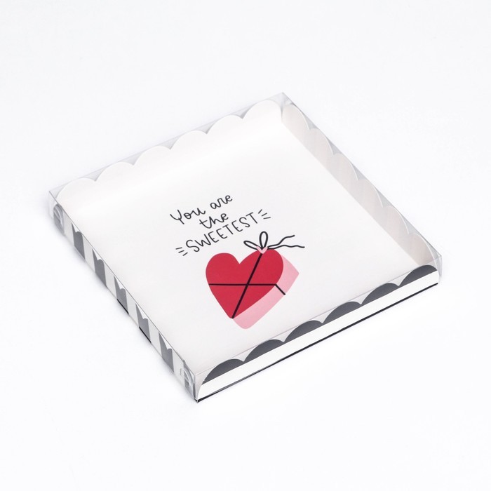 Коробка для печенья «Сердце», 21×21×3 см